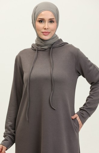 Two Thread Hooded Sports Dress 0190-10 Anthracite 0190-10