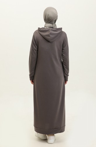 Two Thread Hooded Sports Dress 0190-10 Anthracite 0190-10