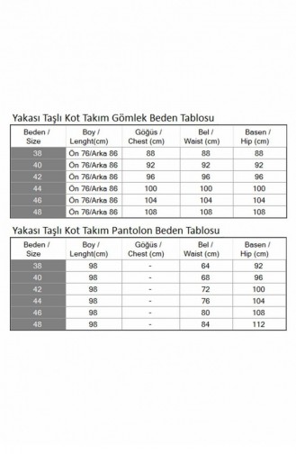 Yakası Taşlı Kot Takım Açık Mavi 19183