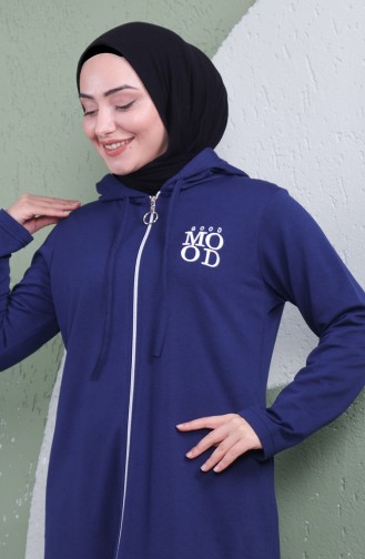 Sportmütze Mit Kapuze 3081-03 Hellmarineblau 3081-03