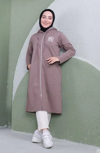 Manteau Sport A Capuche 3081-08 Vison 3081-08