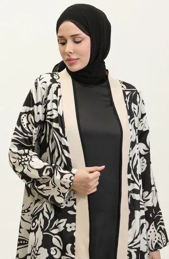 Costume Triple à Motifs Noir Tk243 609