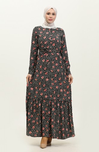Buttoned Dress Black 7740 615