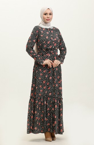 Buttoned Dress Black 7740 615