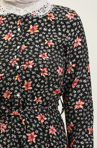 Buttoned Dress Black 7740 615