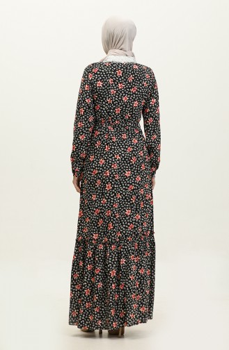 Buttoned Dress Black 7740 615