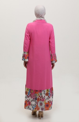 Flower Detailed Dress Pink 7822 619
