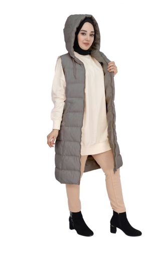 Gilet Gonflable Rempli De Poches 3023-01 Gris 3023-01