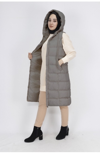 Gilet Gonflable Rempli De Poches 3023-01 Gris 3023-01