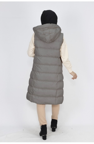 Gilet Gonflable Rempli De Poches 3023-01 Gris 3023-01