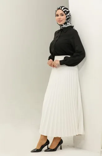 Faltenrock 2249-02 Ecru 2249-02