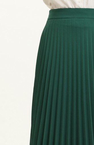 Pleated Skirt 2249-04 Emerald Green 2249-04