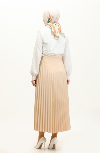 Pleated Skirt 2249-05 Beige 2249-05