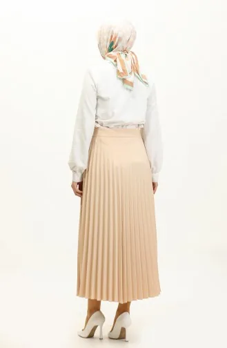 Jupe Plissée 2249-05 Beige 2249-05