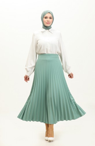 Pleated Skirt 2249-06 water Green 2249-06