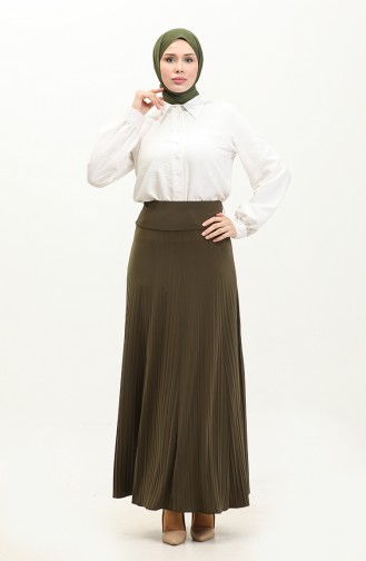 Sandy Pleated Skirt 3002A-12 Light Khaki 3002A-12