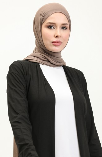 Belted Viscose Cardigan 0525-01 Black 0525-01