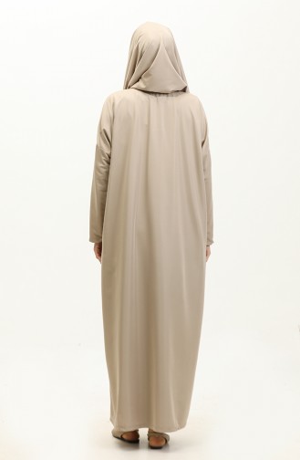 One Piece Practical Prayer Dress With Headscarf 1980-03 Mink 1980-03