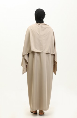 One Piece Practical Prayer Dress With Headscarf 1980-03 Mink 1980-03