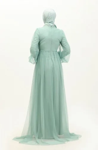 Abendkleid Mit Pailletten 6383A-08 Wassergrün 6383A-08