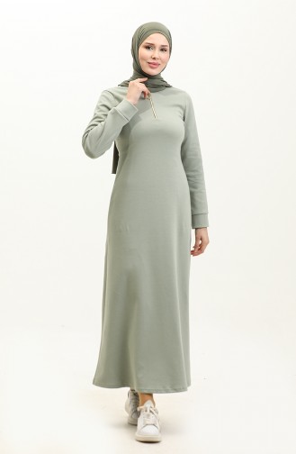 Zippered Dress 2144-03 Green 2144-03