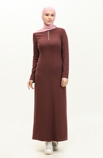 Zippered Dress 2144-05 Plum 2144-05