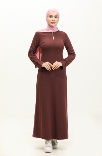 Zippered Dress 2144-05 Plum 2144-05