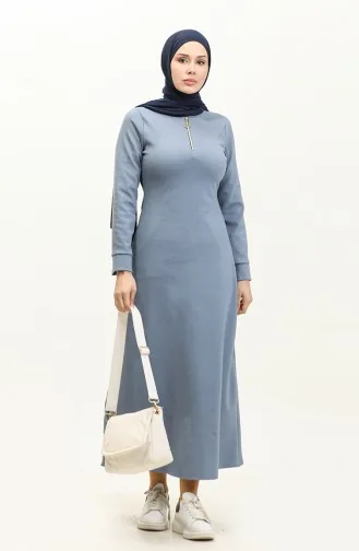 Jurk Met Ritssluiting 2149C-01 Blauw 2149C-01