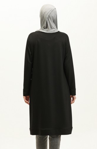 تونيك طويل فيسكوز 055804-01 أسود 055804-01
