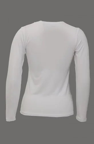 Long Sleeve Viscose Body 0084-02 white 0084-02
