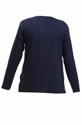Viscose Long Sleeve Body 0176-01 Navy Blue 0176-01