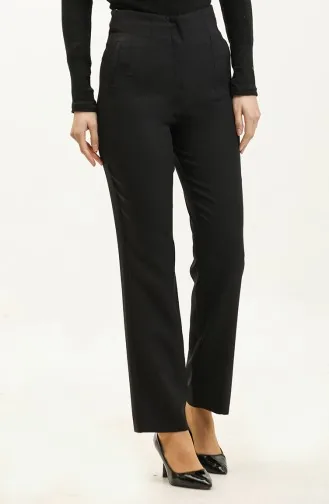 Pantalon En Tissu Noir 3141 569