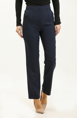 Fabric Trousers Navy Blue 3141 573