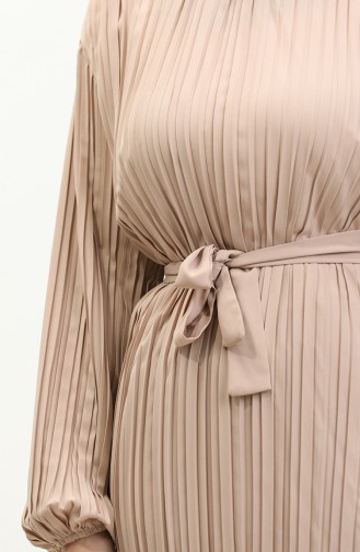 Plissierter Doppelanzug Beige Tk244 583
