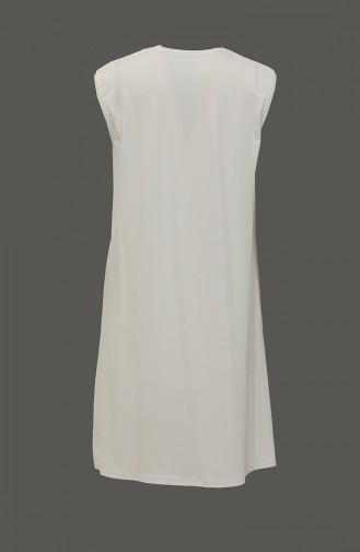 Viscose Zero Sleeve Underwear Tunic 055659-03 white 055659-03