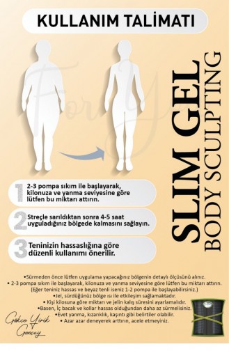 Slim Gel Slimming Firming Firming Anti-Stretch Mark And Cellulite Cream 150 Ml Horsehair Brush 8683498001023