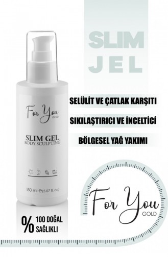 Çatlak Ve Selülit Karşıtı Çatlak Bakım Bölgesel İnceltici Vücut Sıkılaştırıcı Slim Jel 150 Ml