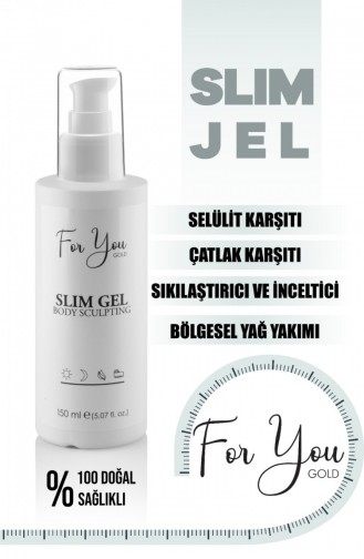 Çatlak Ve Selülit Karşıtı Çatlak Bakım Bölgesel İnceltici Vücut Sıkılaştırıcı Slim Jel 150 Ml