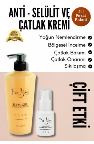 Slim Jel Slim Gel Selülit Jeli Ve Çatlak Oluşumunu Azaltmaya Yardımcı Çatlak Kremi Çatlak Seti