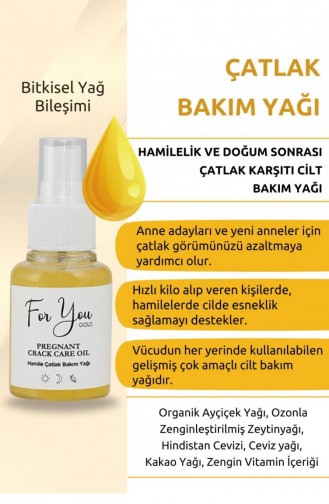 Çatlak Karşıtı Cilt Bakım Yağı Hamile Çatlak Bakım Yağı