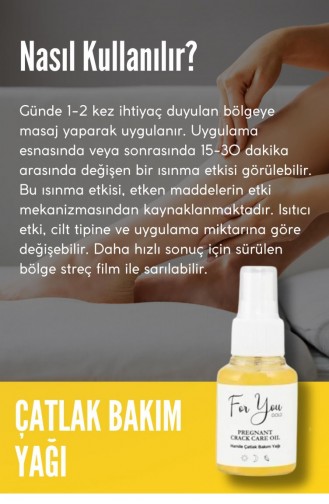 Çatlak Karşıtı Cilt Bakım Yağı Hamile Çatlak Bakım Yağı