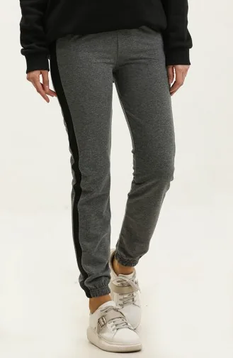 Jogginghose Mit Elastischem Bund 23098-06 Schwarz Anthrazit 23098-06