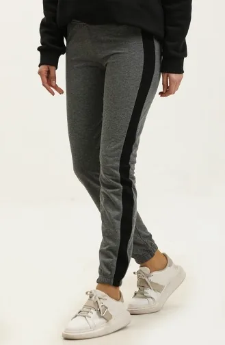 Jogginghose Mit Elastischem Bund 23098-06 Schwarz Anthrazit 23098-06