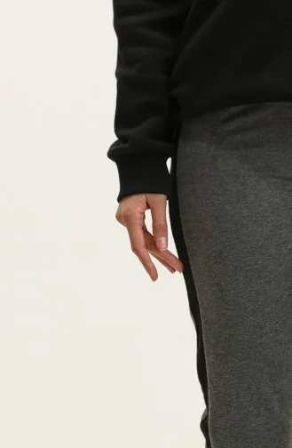 Jogginghose Mit Elastischem Bund 23098-06 Schwarz Anthrazit 23098-06