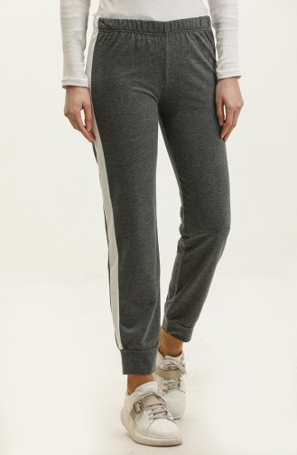 Jogginghose Mit Elastischem Bund 23098-10 Anthrazit Ecru 23098-10