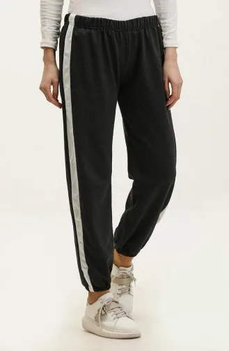 Elastic Waist Sweatpants 23098-11 Grimelange Black 23098-11
