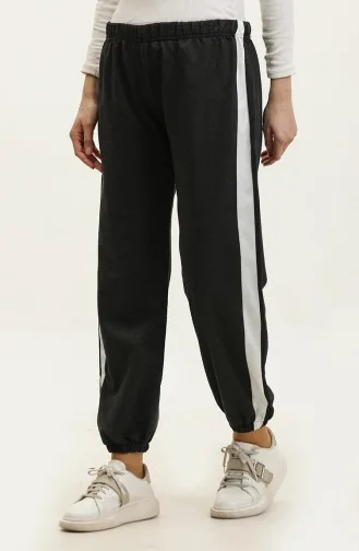 Elastic Waist Sweatpants 23098-11 Grimelange Black 23098-11