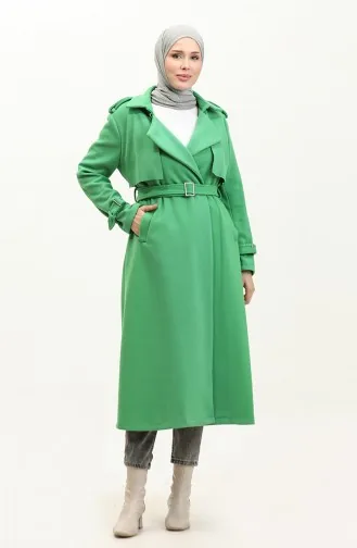 Epaulet Gestempelde Jas Groen K318 419