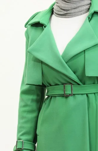 Epaulet Gestempelde Jas Groen K318 419
