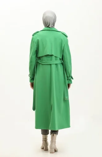 Epaulet Gestempelde Jas Groen K318 419